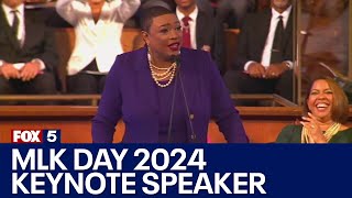 MLK Day Keynote Speaker Rev Shavon ArlineBradley  FOX 5 News [upl. by Edahsalof]