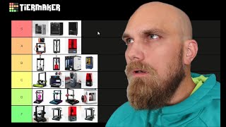 EVERY 3D Printer Ive Used Tier List [upl. by Peer]