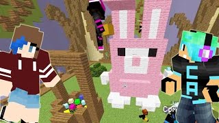 Minecraft  The Easter Bunny Team Build Battle Game  Radiojh Games [upl. by Nal]