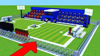 How To Build a Football Field In Minecraft [upl. by Frey]