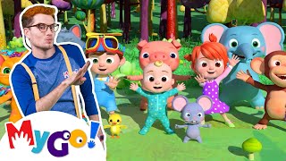 Animal Dance Song  CoComelon Nursery Rhymes amp Kids Songs  MyGo Sign Language For Kids [upl. by Accever]