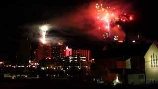 Reno Nevada Fireworks Show NYE 2014 [upl. by Aicxela670]