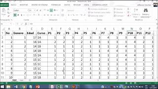 Excel  Tabulación de datos de una encuesta de opción múltiple  Tesis proyectos de investigación [upl. by Ahtekahs]