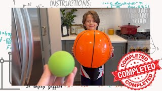 Can you make a tennis ball and a beach ball appear to be the same size  Viewer Challenge [upl. by Auj]