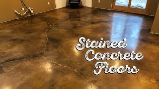 Stained Concrete Floors [upl. by Lydnek514]