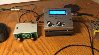 QRP Labs QCX station with QRP Guys Antenna Tuner POTA contact through a pile up full qsk [upl. by Yelhsa]