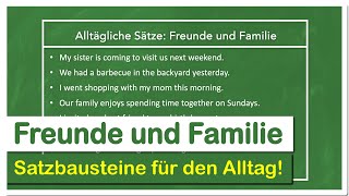 Alltagsenglisch Freunde und Familie [upl. by Anirazc]