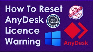 How To Reset AnyDesk Licence Warning [upl. by Onig]