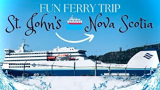 TRAVEL VLOG EXCITING FERRY ⛴️ TRIP FROM STJOHNSNL➩ NOVA SCOTIA CANADA 🇨🇦 ROAD TRIP  GROCERIES [upl. by Kenlay]