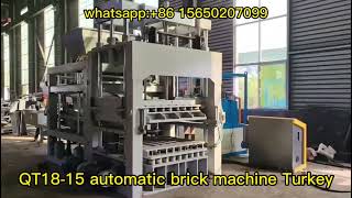 QT1815 Largest automatic brick making machine Turkey India [upl. by Claude]