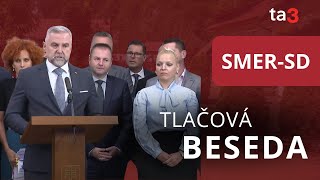 Tlačová beseda SMERSD [upl. by Eniluqcaj161]