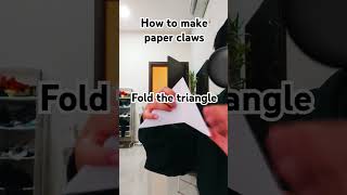 How to make paper claws papercraft paper paperclaws claws paperfold paperclips fypシ゚viral [upl. by Aninnaig]