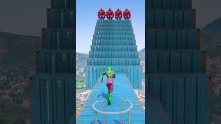 GTA 5 Epic Water Ragdolls  SpiderMan Jumps  Fails ep2432 shorts [upl. by Elay]