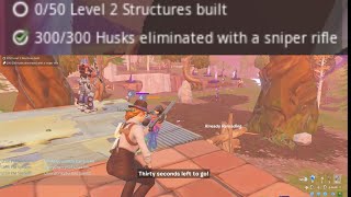 Husk Extermination Sniper Rifle  Eliminate 300 Husks in successful missions fortnite stw [upl. by Atnamas]