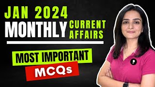 January 2024 Monthly Current Affairs by Parcham Classes  Current Affairs Revision by Richa Ma’am [upl. by Ennirak561]