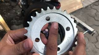 Raider 150 11T28T Sprocket Combination  hispeed Sprocketing [upl. by Nalra]