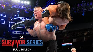 FULL MATCH  Brock Lesnar vs AJ Styles  Champion vs Champion Match Survivor Series 2017 [upl. by Jordana]