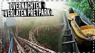 OVERNACHTEN in een VERLATEN PRETPARK gevlucht voor beveiliging VAELTAX [upl. by Navonoj89]