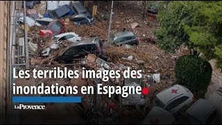 Les terribles images des inondations en Espagne [upl. by Airym841]