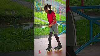 Cross Shift  Freestyle Slalom Skating Trick Training [upl. by Rehpotsirhc]