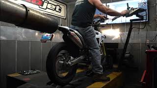 2021 Husqvarna Fe501w Pro Circuit exhaust Dyno runs [upl. by Betthel]