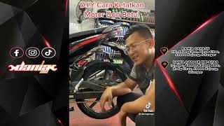 Cara Ketatkan Rantai Motor Dengan Betul DIY [upl. by Bohner]