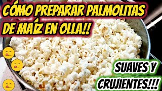 Cómo preparar palomitas de maíz con mantequilla en olla [upl. by Adneram]