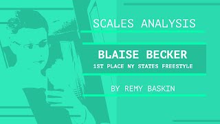 Scales Analysis  Blaise Becker NY States 2019 Freestyle [upl. by Terrence124]