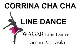 Corrina Cha Cha Line Dance  WaGar Line Dance Taman Pancasila [upl. by Mikael]