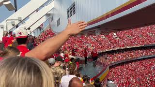 Chiefs vs Browns Tomahawk Chop 91221 [upl. by Yeknarf]