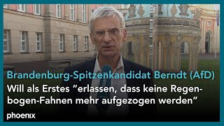 HansChristoph Berndt AfDSpitzenkandidat für die Landtagswahl in Brandenburg  170924 [upl. by Philip294]