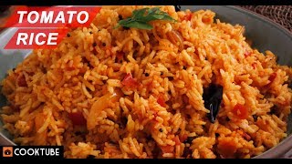 Tomato Rice Recipe  How To Make South Indian Style Tomato Rice At Home [upl. by Garate]