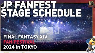 FFXIV JP Fan Fest Stage and Stream Schedule [upl. by Posehn461]