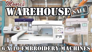 Moores Warehouse Sale  6 x 10 Embroidery [upl. by Zorah]