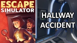 Escape Simulator  Hallway Accident Walkthrough  Adrift in Space [upl. by Conlen460]