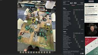 Necron VS Chaos Knights  Warhammer 40k Compeitive Battle Report [upl. by Narcho]