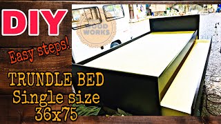 PAANO GUMAWA NG TRUNDLE BED SINGLE SIZE 36x75HOW TO BUILD TRUNDLE BED [upl. by Tammie6]