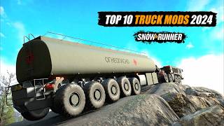 Snowrunner Top 10 best truck mods 2024 [upl. by Allebasi]