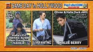 Halle Berry amp Olivier Martinez Duck Out amp Aubrey amp Nahla Park It S1529 [upl. by Julietta]