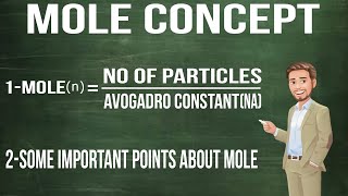 CLASS 11 CHEMISTRY  MOLE CONCEPT L2  MOLE NUMBER OF PARTICLES AVOGADRO CONSTANTNA [upl. by Diogenes]