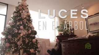 ¿Cómo colocar las luces en el árbol navideño [upl. by Aipmylo]