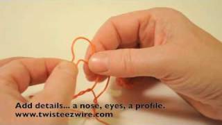 TwisteezWire HowTo Make Simple Wire Figure [upl. by Nyleahcim]