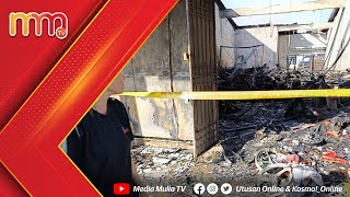 40 motosikal pelanggan di bengkel terbakar [upl. by Anelim]