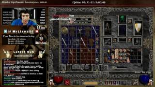 Diablo 2  Solo Sorceress Ubers  SoSo Torch hunting [upl. by Annaert]