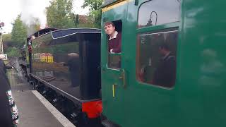 S15 506 🚂 Mid Hants Railway Watercress Line Steam Gala Departs Alresford The 4th of October 2024 [upl. by Ecirtaemed]