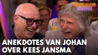 Vandaag Insidetafel gaat stuk om twee héérlijke anekdotes van Johan over Kees Jansma [upl. by Joyan]