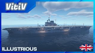 HMS Illustrious 87  Illustriousclass Aircraft Carrier  Minecraft [upl. by Labina]