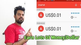 Atta poll  Attapoll Survey Complete  How to Complete Survey  Earn Money Shorts [upl. by Nosyd]