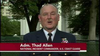 Gulf Coast Oil Spill Coast Guard Admiral Thad Allen [upl. by Ranip]