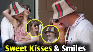 Sweet Kisses amp Smiles Taylor Swift amp Travis Kelce’s Unforgettable US Open Date [upl. by Yramanna99]